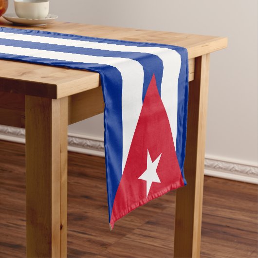 Chemin De Table Court Drapeau de Cuba (In Situ)