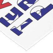 Chemin De Table Court Drapeau de la fierté du Texas (Coin)