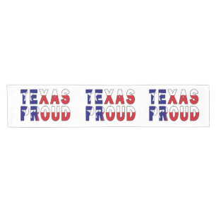 Chemin De Table Court Drapeau de la fierté du Texas