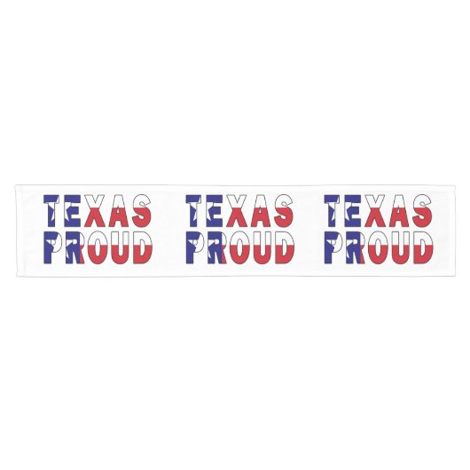 Chemin De Table Court Drapeau de la fierté du Texas (Horizontal)