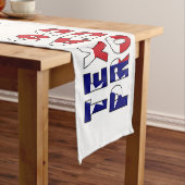 Chemin De Table Court Drapeau de la fierté du Texas (In Situ)