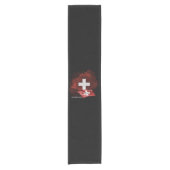 Chemin De Table Court drapeau de la Suisse (Devant)