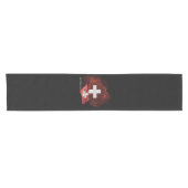 Chemin De Table Court drapeau de la Suisse (Horizontal)