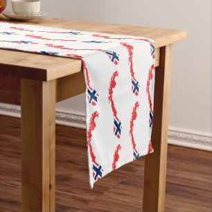 Chemin De Table Court Drapeau de Norvège