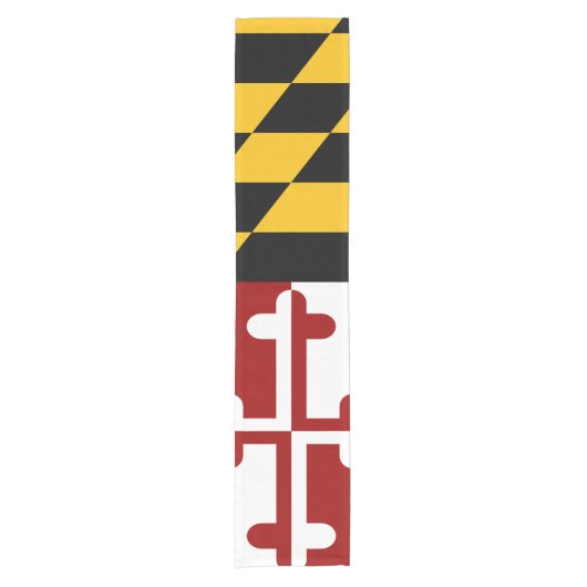 Chemin De Table Court Drapeau du Maryland (Devant)