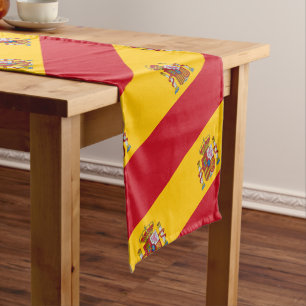 Chemin De Table Court Drapeau espagnol & Fans de sport maison / Espagne