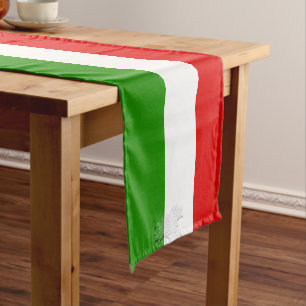 Chemin De Table Court Drapeau italien