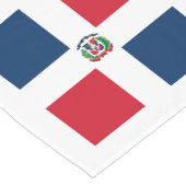 Chemin De Table Court Drapeau : La République Dominicaine (Coin)
