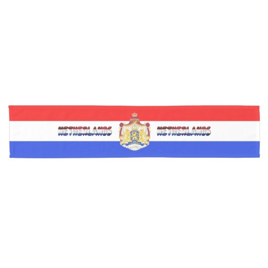 Chemin De Table Court drapeau néerlandais (Horizontal)