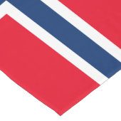 Chemin De Table Court Drapeau norvégien (Coin)
