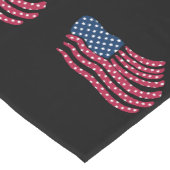 Chemin De Table Court Drapeau Rouge Blanc Et Bleu (Coin)