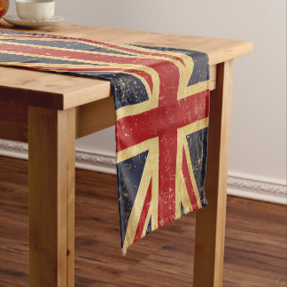 Chemin De Table Court Drapeau Union Jack britannique Vintage