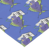 Chemin De Table Court Drôle caricature de poisson de pêcheur (Coin)