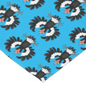 Chemin De Table Court Drôle dessin animé de Magpie australienne (Coin)