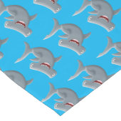 Chemin De Table Court Drôle mignon requin marteau dessin animé (Coin)