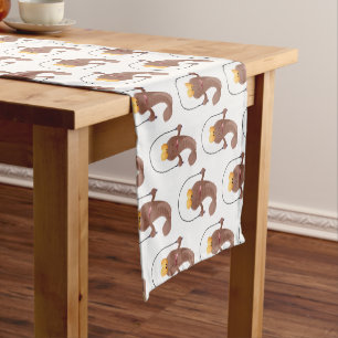 Chemin De Table Court Drôle sauter boudskipper poisson dessin animé