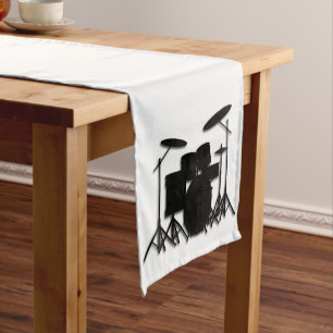 Chemin De Table Court Drums Musique Design