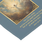 Chemin De Table Court Easter Resurrection Religious (Coin)