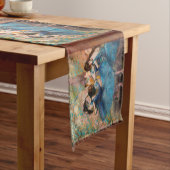 Chemin De Table Court Edgar Degas - Danseurs en bleu (In Situ)