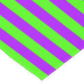 Chemin De Table Court Électrique Psychédélique violet et arlequin vert (Coin)