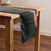 Chemin De Table Court Élégant Arrière - plan de texture en marbre noir (In Situ)