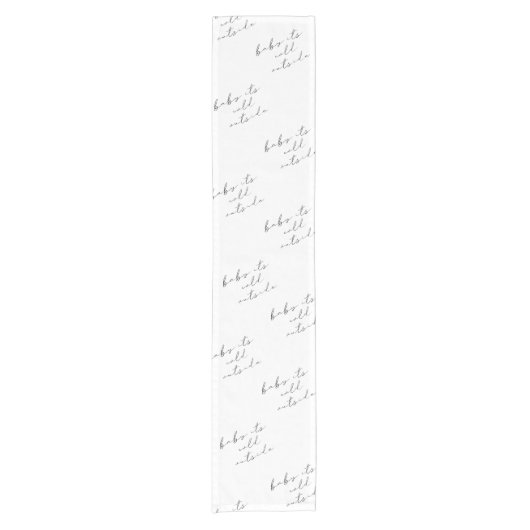 Chemin De Table Court Élégant bébé Il fait froid dehors ligne de douche  (Devant)