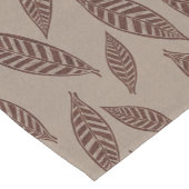 Chemin De Table Court Élégant Boho Block personnalisé Feuilles d'impress (Coin)