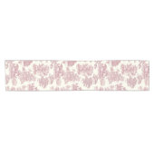 Chemin De Table Court Elégant Chic Rose Rustique Horses Toile (Horizontal)