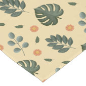 Chemin De Table Court Elegant Cream Sage Green Botanical (Coin)