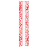 Chemin De Table Court Elégant Flûtes Et Blancs Et Rouges (Devant)