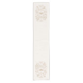 Chemin De Table Court Élégant Gold Line Art Noël (Devant)