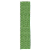 Chemin De Table Court Elegant Green Geometric Patterns (Devant)