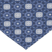 Chemin De Table Court Élégant gris bleu gris initial monogrammé (Coin)