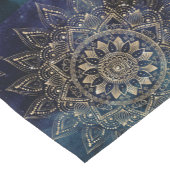 Chemin De Table Court Elégant Mandala Gold Blue Galaxy (Coin)