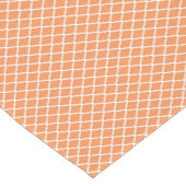 Chemin De Table Court Élégant Monogramme De Quatrefoil Orange Avec Nom (Coin)