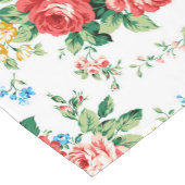 Chemin De Table Court Elégant motif floral avec élément de design Rose (Coin)