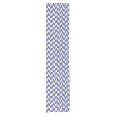 Chemin De Table Court Élégant Motif Herringbone Chevron (Devant)
