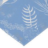 Chemin De Table Court Elégant océane bleu toile (Coin)