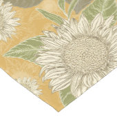 Chemin De Table Court Elégant pays rustique tournesol floral (Coin)