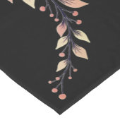 Chemin De Table Court Elegant Rose Clay and Black (Coin)