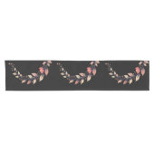 Chemin De Table Court Elegant Rose Clay and Black (Horizontal)