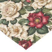 Chemin De Table Court Élégant Rose de vacances botaniques (Coin)