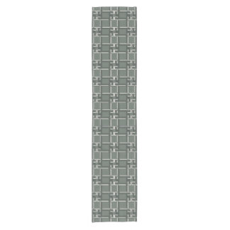 Chemin De Table Court Elegant Rosemary Sage Greek Key Pattern