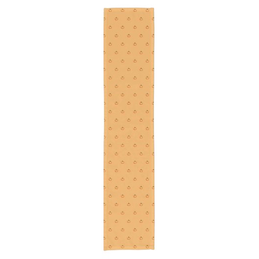 Chemin De Table Court Elegant Simple Orange Pumpkin Pattern (Devant)