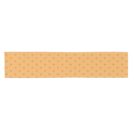 Chemin De Table Court Elegant Simple Orange Pumpkin Pattern (Horizontal)