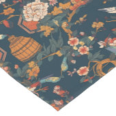 Chemin De Table Court Élégante Chinoiserie (Coin)