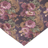 Chemin De Table Court Élégante dentelle victorienne violet Roses (Coin)