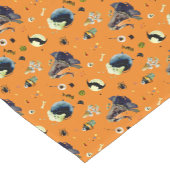 Chemin De Table Court Eléments d'Halloween sur Orange (Coin)