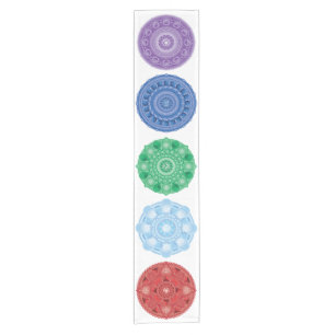 Chemin De Table Court Éléments Solides Platoniques Mandala Table Runne
