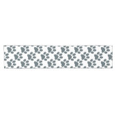 Chemin De Table Court Empreinte de patte grise (Horizontal)